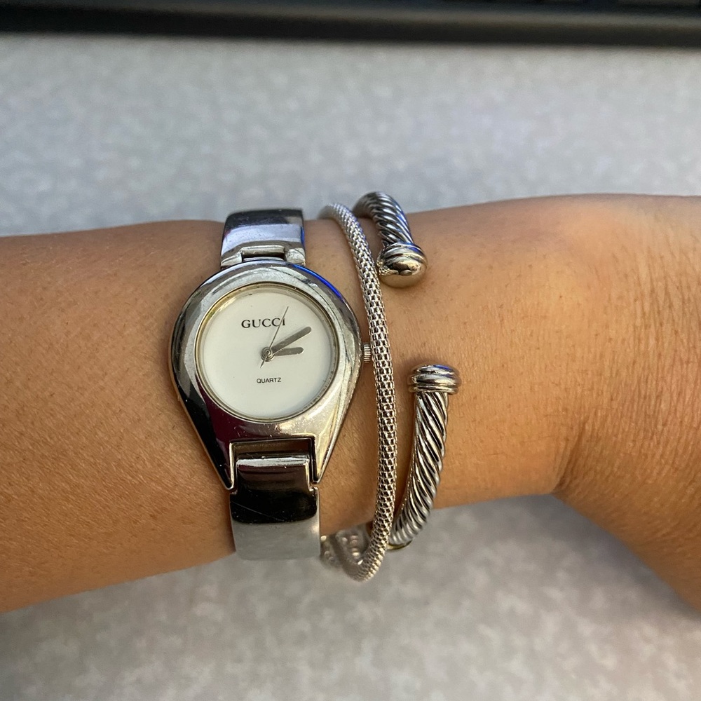 Beautiful  Gucci watch for sale with slight wear and tear will fit small wrist